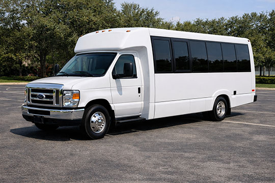 18-passenger minibus available for charter in Childress, TX
